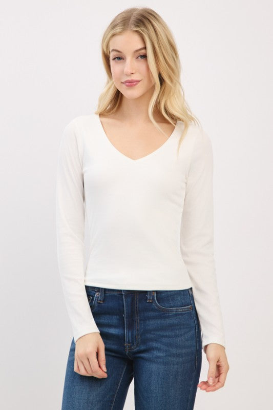CT 2778 - Double Layer Long Sleeve Top