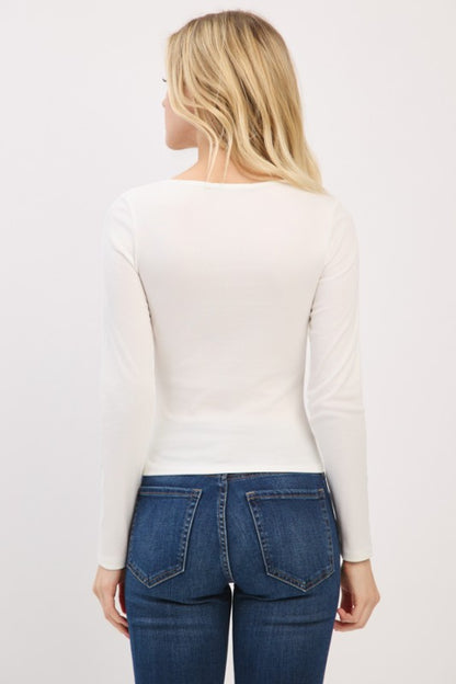 CT 2778 - Double Layer Long Sleeve Top