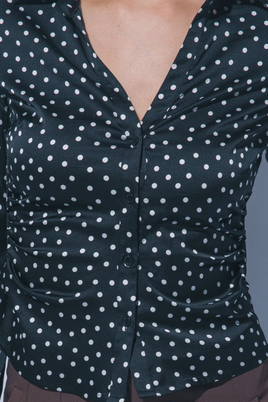 DT 1849 - Long Sleeve Satin Shirt