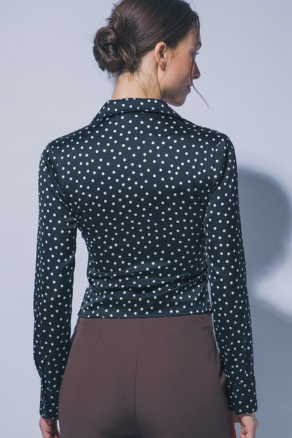 DT 1849 - Long Sleeve Satin Shirt