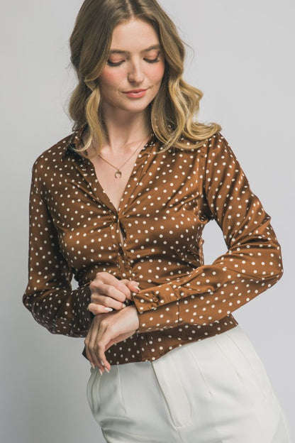 DT 1849 - Long Sleeve Satin Shirt