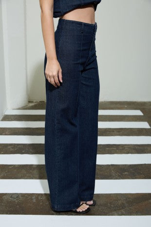 SET 065 - High Waist Wide Leg Jeans