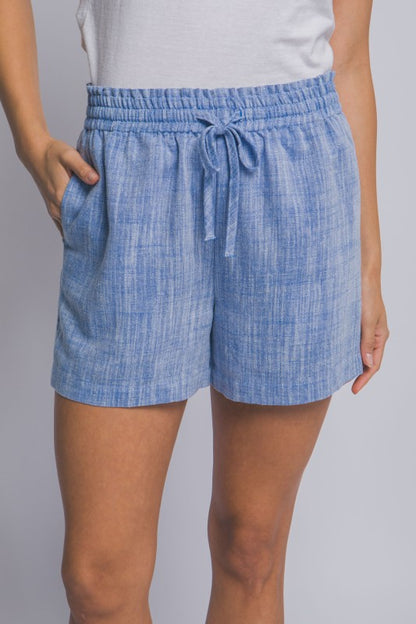 SHT 185 - Linen Drawstring Shorts
