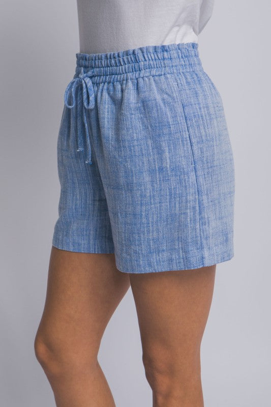 SHT 185 - Linen Drawstring Shorts