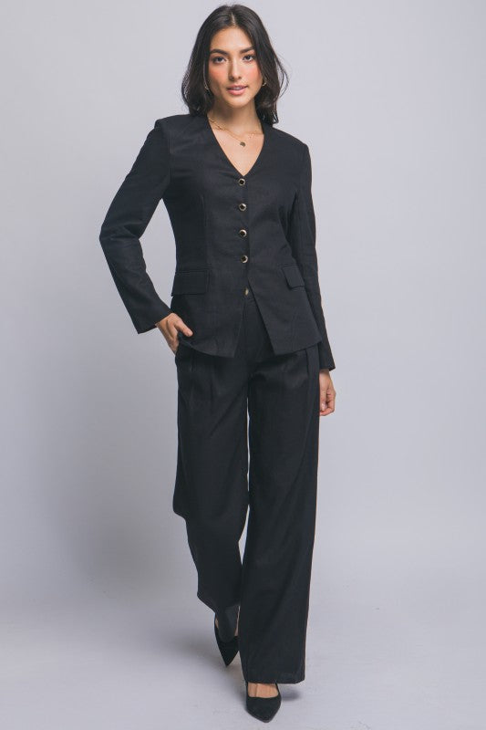 JCT 028 - Tailored Linen Blazer
