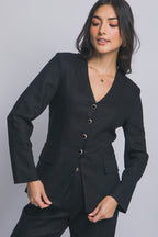 JCT 028 - Tailored Linen Blazer