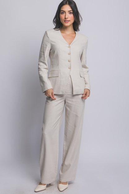 JCT 028 - Tailored Linen Blazer