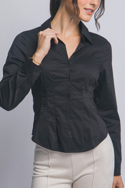 DT 1841 - Long Sleeve Fitted Shirt