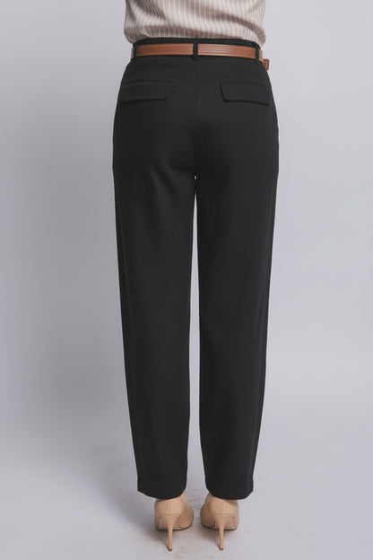 P 822 - High Waisted Linen Trousers