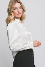 DT 2004 - Cropped Satin Shirt