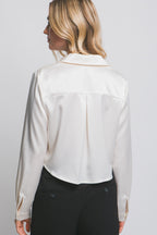 DT 2004 - Cropped Satin Shirt