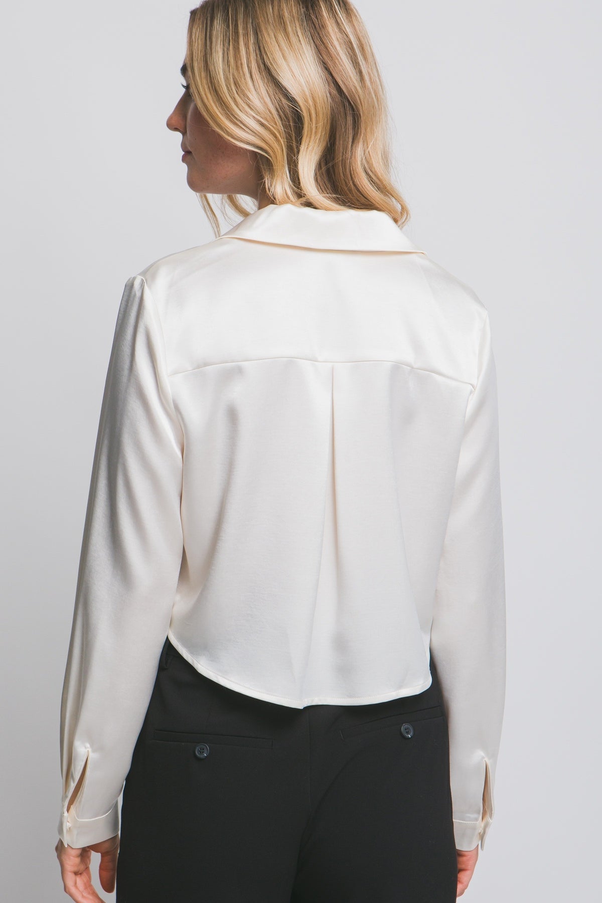 DT 2004 - Cropped Satin Shirt