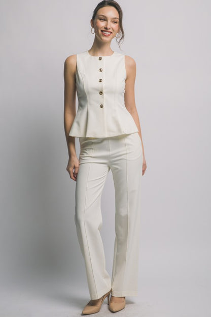 SET 017 - Wide Leg Trouser Pants