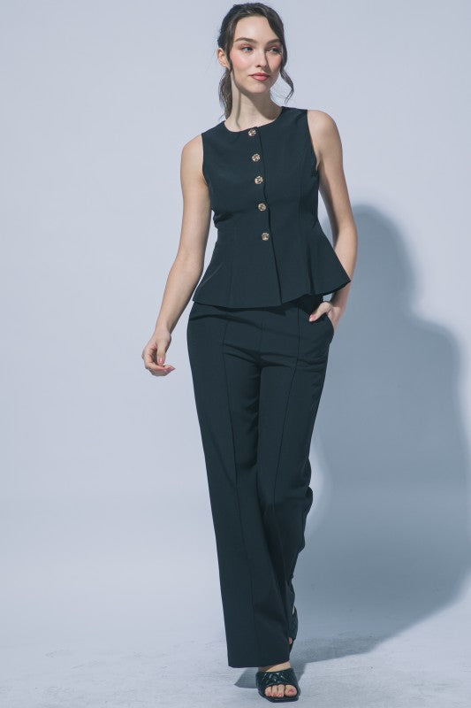 SET 017 - Wide Leg Trouser Pants