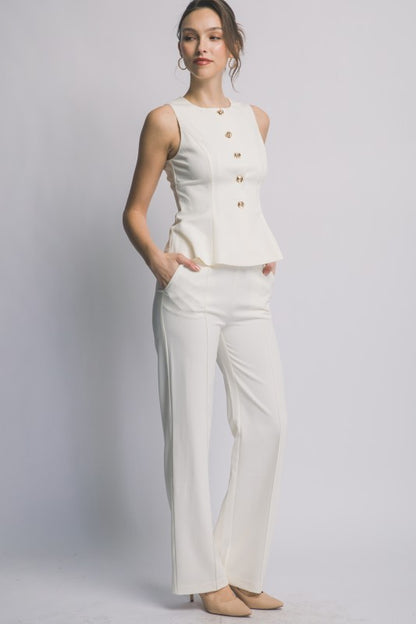 SET 017 - Wide Leg Trouser Pants