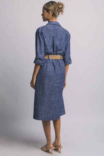 DD 1372 - Button Down Shirt Dress