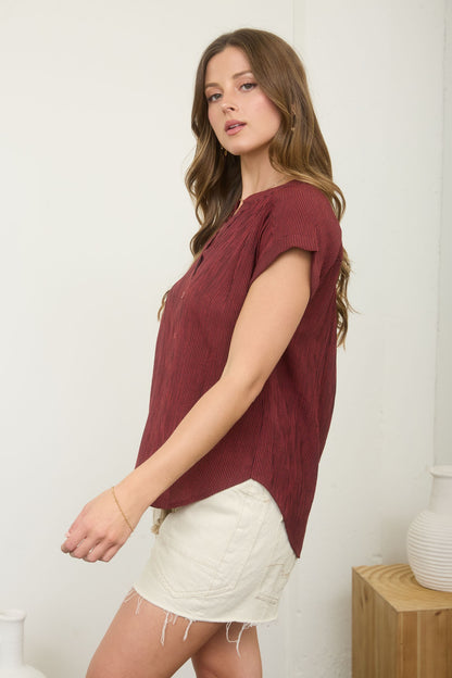 CT 2860 - Cuff Sleeve Button Down Shirt