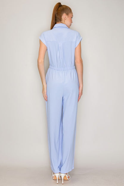 JS 128 - Elastic Wide Leg Jumpsuit