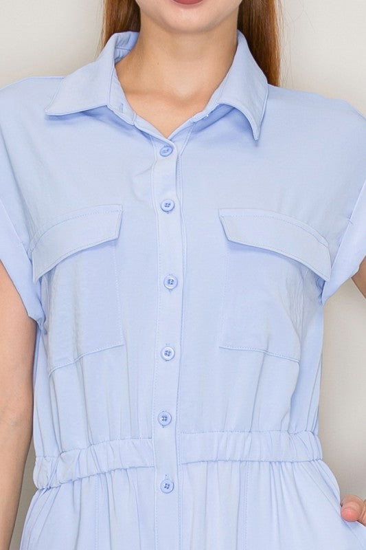 JS 128 - Elastic Wide Leg Jumpsuit