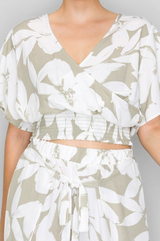 SET 028 - Elastic Wrap Crop Top