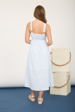 DD 1426 - Button Down Sweetheart Midi Dress