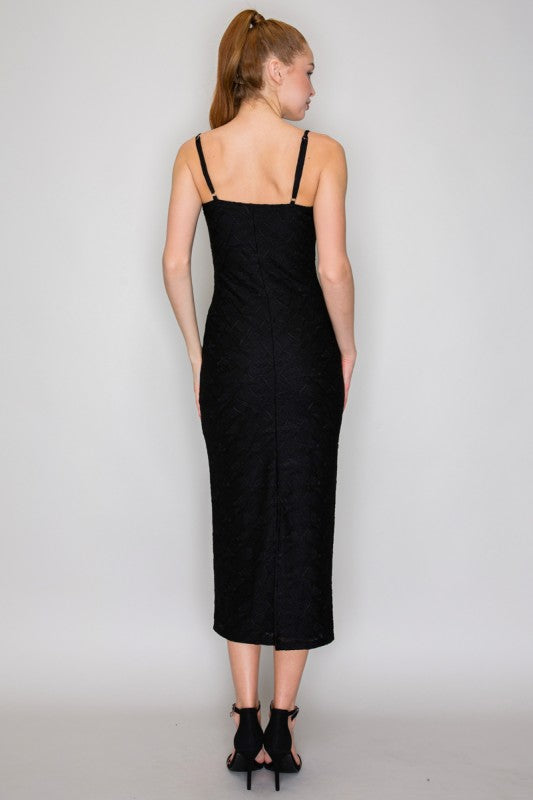 LD 624 - Textured Sweetheart Dress