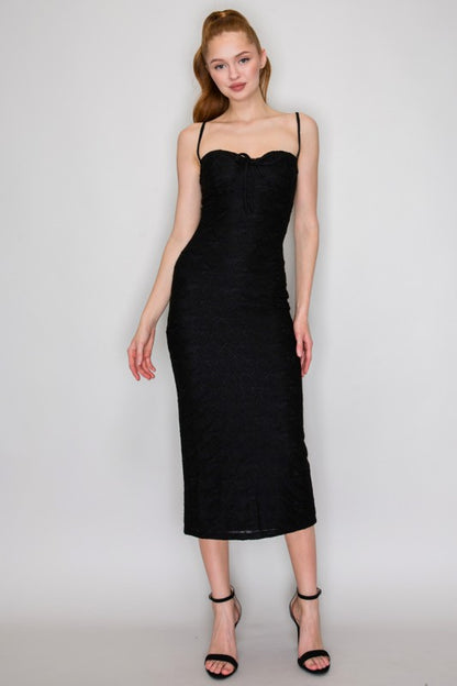 LD 624 - Textured Sweetheart Dress