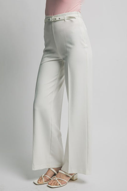 P 813 - High Waist Wide Leg Slacks
