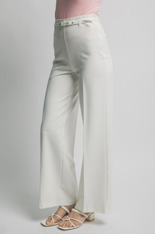 P 813 - High Waist Wide Leg Slacks