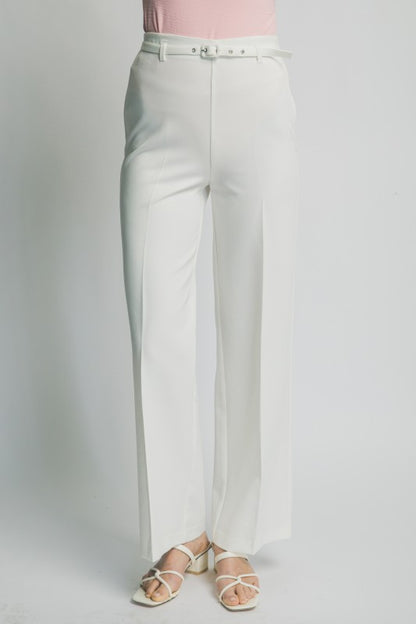 P 813 - High Waist Wide Leg Slacks