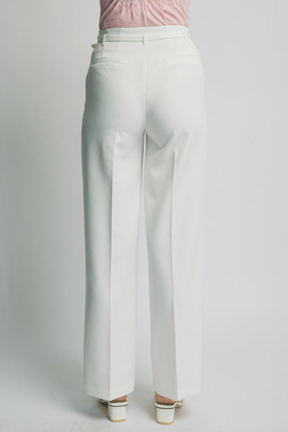 P 813 - High Waist Wide Leg Slacks