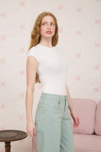 BS 014 - Round Neck Short Sleeve Bodysuit