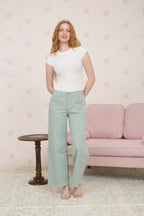 BS 014 - Round Neck Short Sleeve Bodysuit