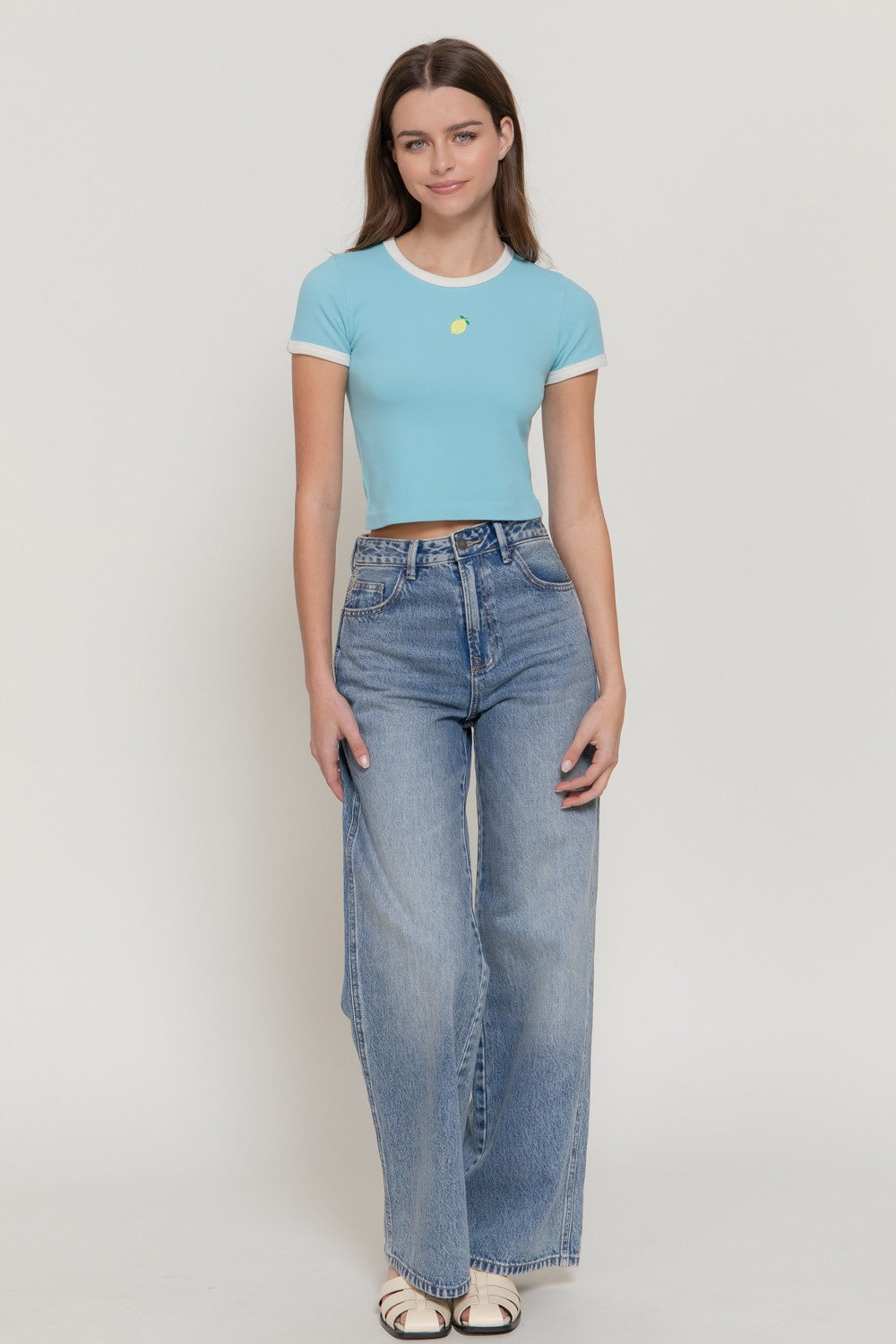 CT 2841 - Short Sleeve Seamless Crop Top