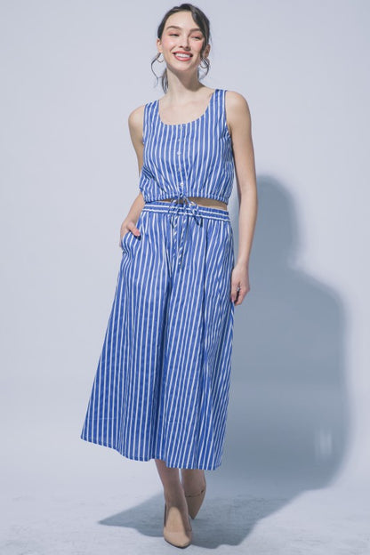 SET 031 - Midi Linen Skirt