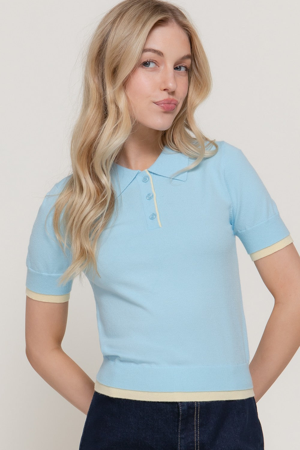 DT 1920 - Short Sleeve Layered Polo Shirt