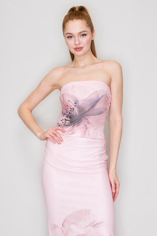 SET 027 - Floral Sheer Skirt