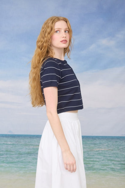 SWT 034 - Short Sleeve Cropped Cardigan