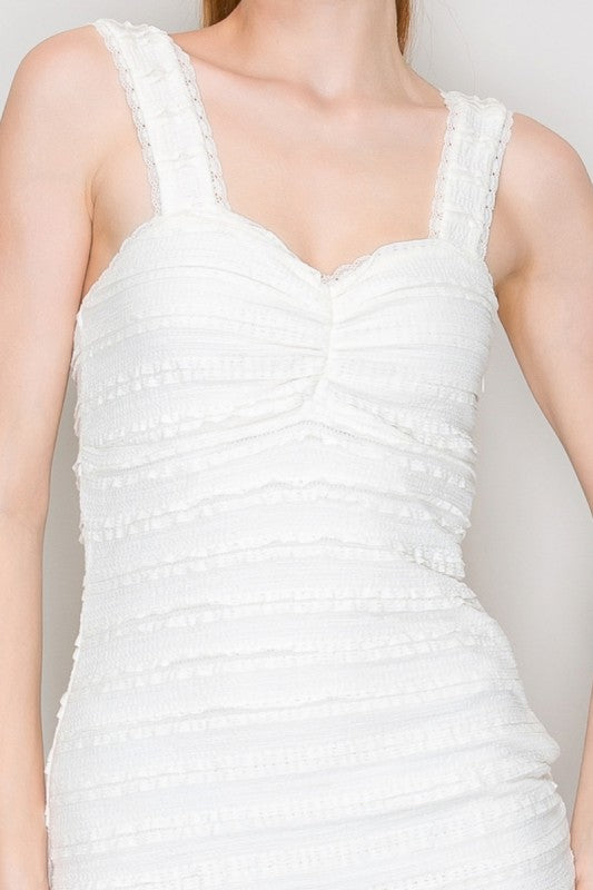 CD 3722 - Sweetheart Ruffle Dress