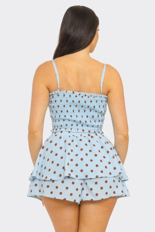 SET 096 - Polka Dot Tie Top