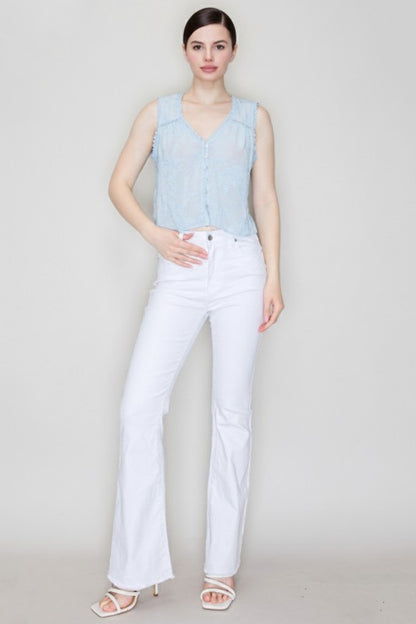 DT 1867 - Embroidered Lace Tank Top