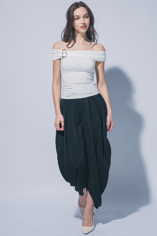DT 1874 - Off Shoulder Hardware Top