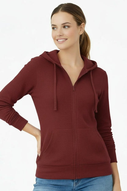 JCT 038 - Lightweight Zip-Up Hoodie Jacket