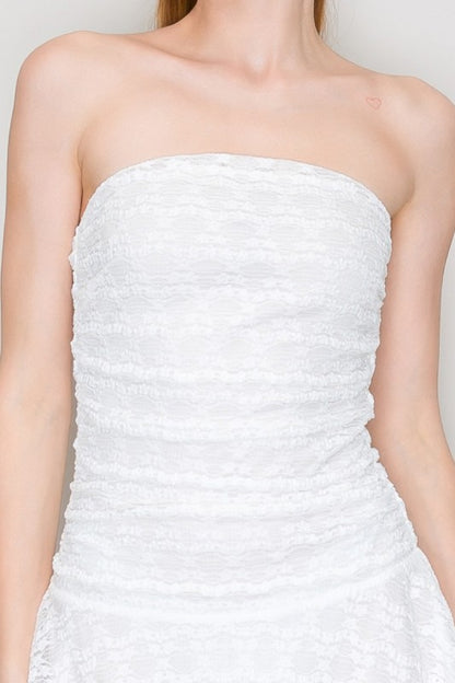 DD 1391 - Floral Lace Mini Dress