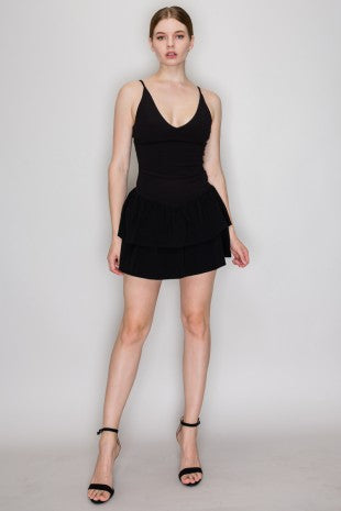 RMP 008 - Tiered Drop Waist Romper
