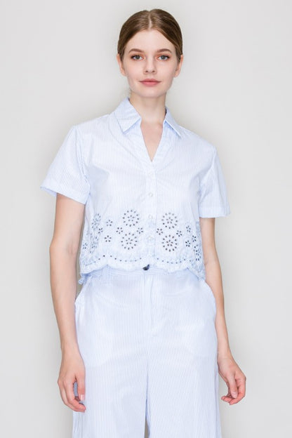 SET 050 - Embroidered Button Up Shirt
