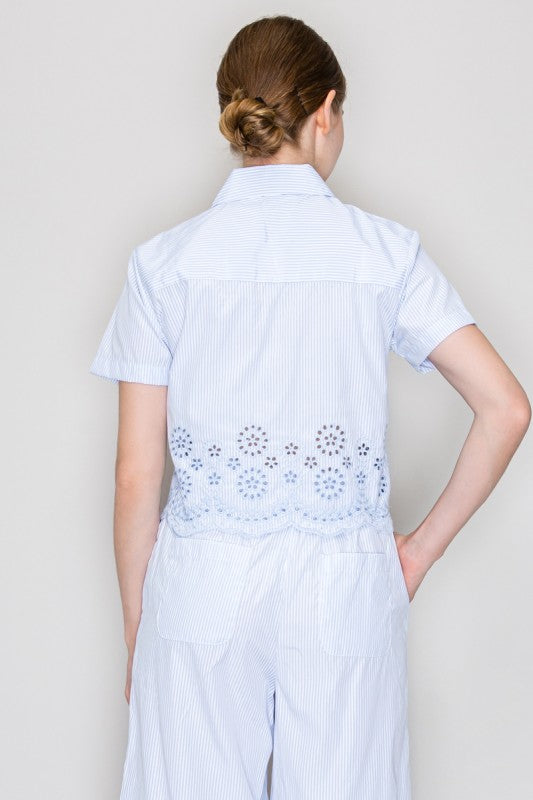 SET 050 - Embroidered Button Up Shirt