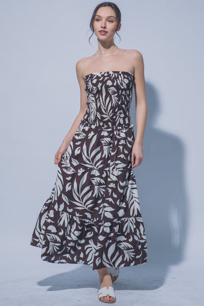 LD 640 - Loose Fit Floral Maxi Dress
