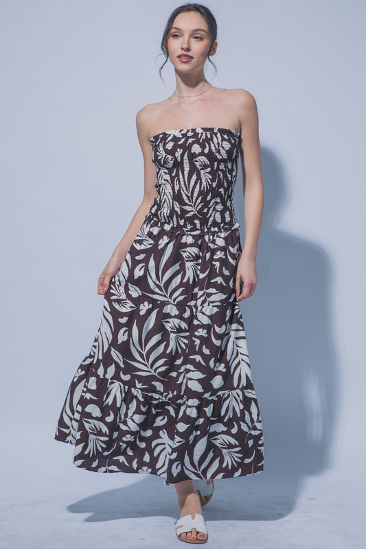 LD 640 - Loose Fit Floral Maxi Dress