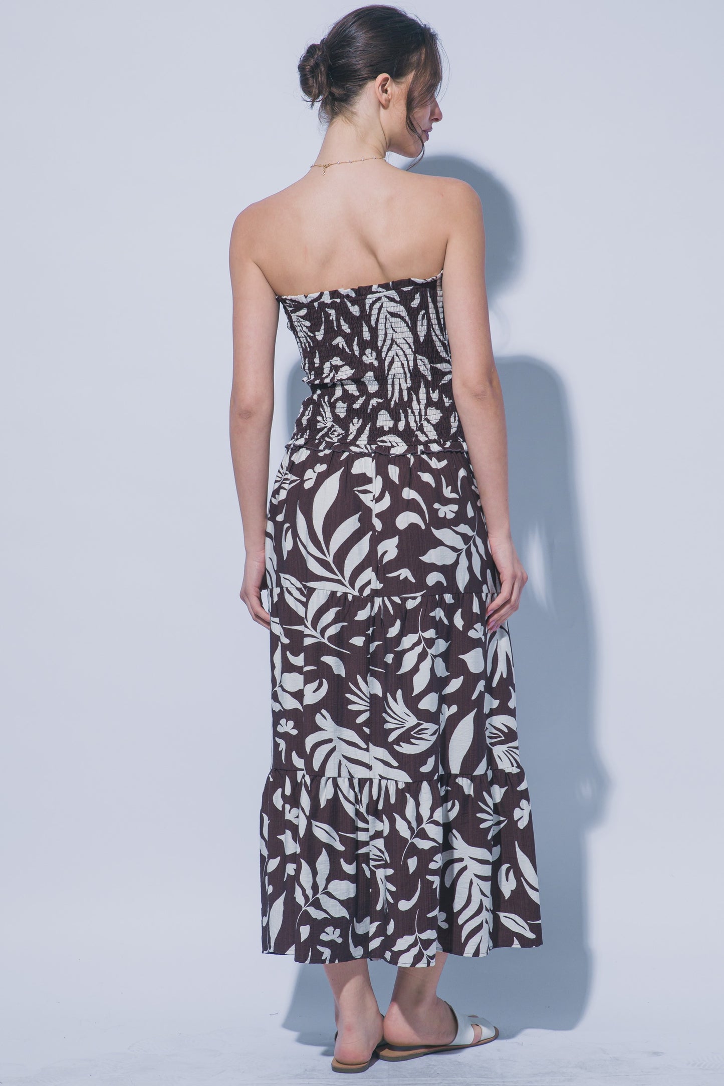 LD 640 - Loose Fit Floral Maxi Dress